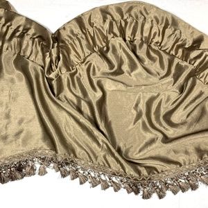 Chris Madden Set 3 Brown Valances Curtains Luxury